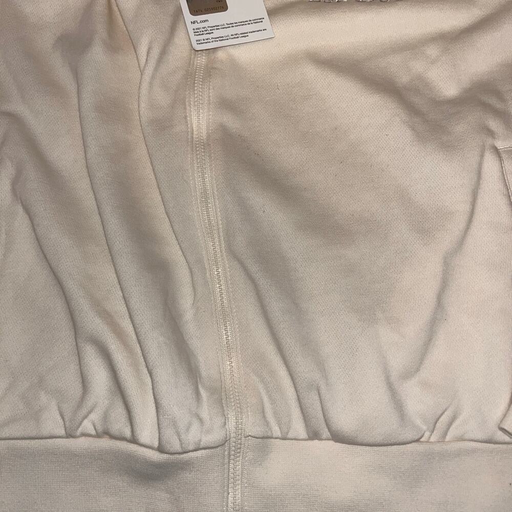 Nike Detroit Lions Women's Cream Glory Cropped Full-Zip Hoodie Size L (0673) - Picture 7 of 12